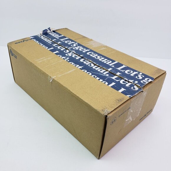 SeaVees Baja Classic Mens Size 7 Slate Navy Linen Canvas Slip On Sneaker Shoes - Picture 11 of 13